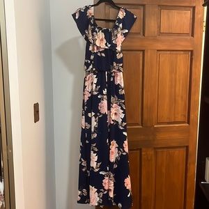 Off the shoulder maxi dress
